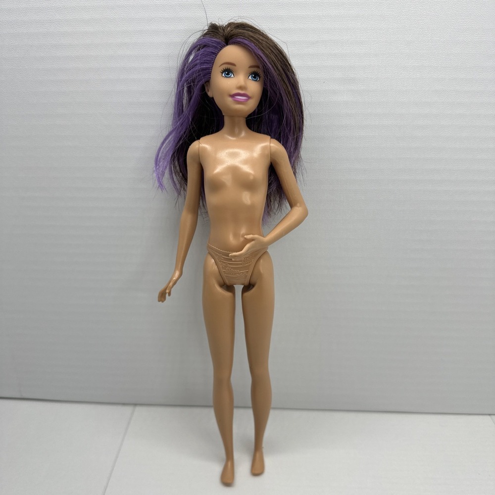 Mattel Barbie Skipper Babysitters Inc Doll Purple Brunette Hair Teen Sister Nude